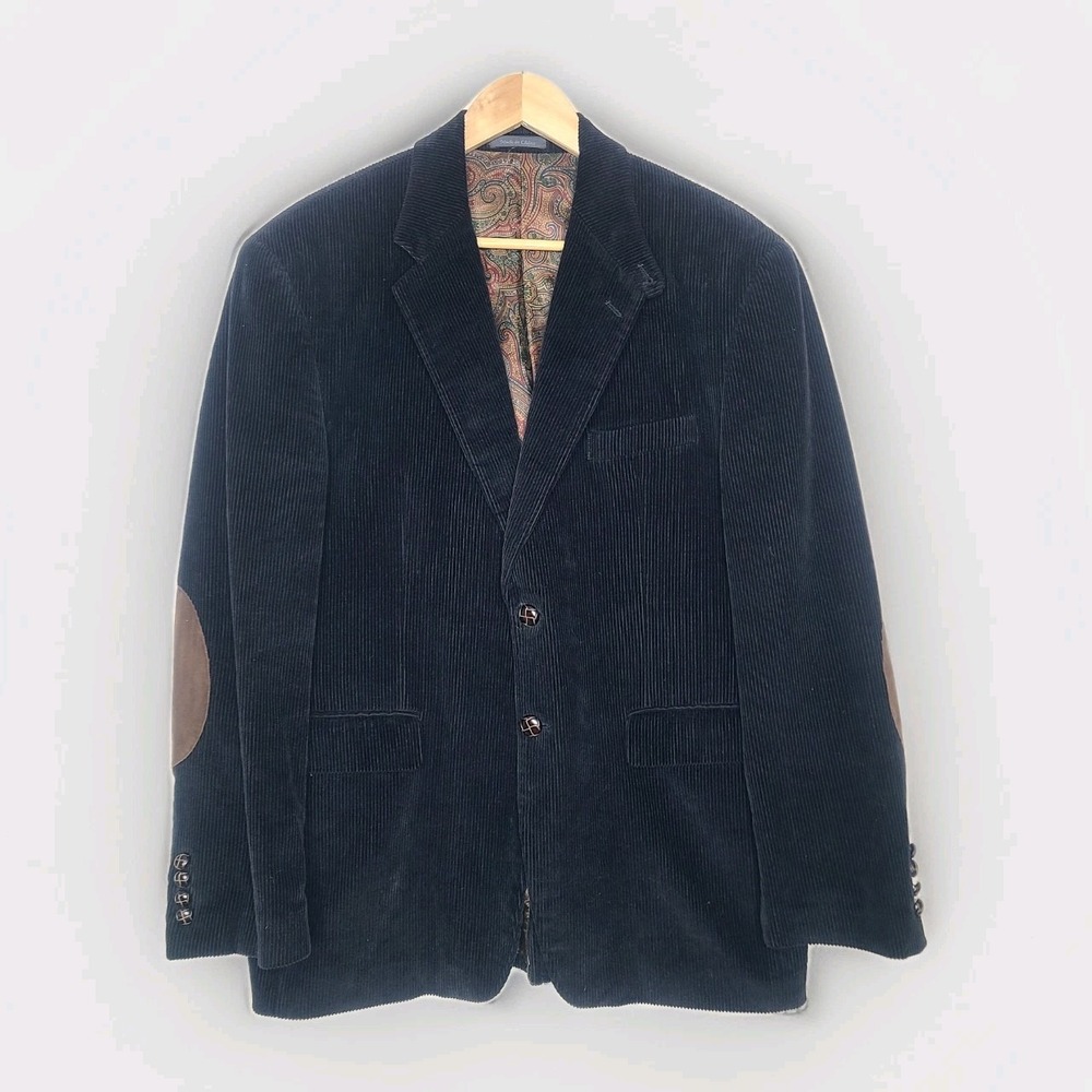 Lauren Ralph Lauren Mens 46R Blazer‎ Corduroy Blazer Sport Coat Elbow Patch
